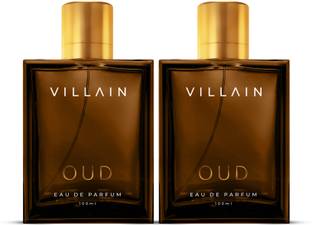 VILLAIN Oud 100 ml Pack of 2 | EDP | Long Lasting Fragrance | Eau de Parfum  -  200 ml