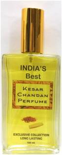INDRA SUGANDH BHANDAR Kesar Chandan Perfume Spray Pure & Natural Saffron Sandal Long Lasting Fragrance Eau de Parfum  -  100 ml