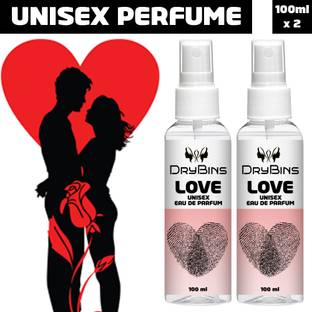 DRYBINS LOVE Unisex Pure Fragrances Combo Refreshing & Energising Deodorant Spray  -  For Men & Women