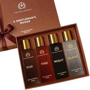 THE MAN COMPANY Blanc, Night, Fire & Oud 20ml Gift Set|A Gentleman's Mood Eau de Parfum  -  80 ml