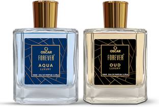 OSCAR Forever Luxury Combo of Aqua & Oud Long Lasting Fragrance (100ml Each) Eau de Parfum  -  200 ml