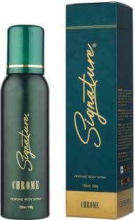 SIGNATURE Chrome No Gas Perfume Magnetic & Charismatic Premium Long lasting Fragrance Perfume  -  120 ml