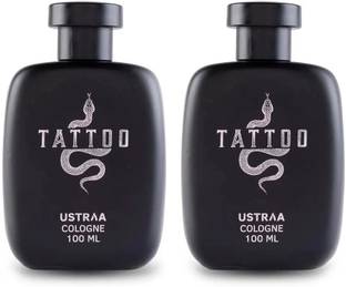 USTRAA Tattoo Cologne - 100 ml x 2 | With a mix of spicy & woody and citrusy notes Perfume  -  200 ml