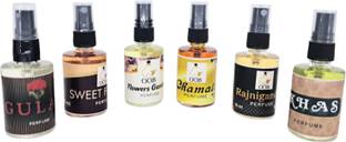 oob Gulab, Sweet Floral, Flowers Garden, Chameli, Rajnigandha, Khas Pack of 6 Perfume  -  60 ml