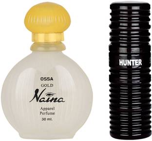 OSSA Gold Naina And Hunter Long Lasting Perfume With Fresh, Floral Notes (Pack of 2) Eau de Parfum  -  60 ml