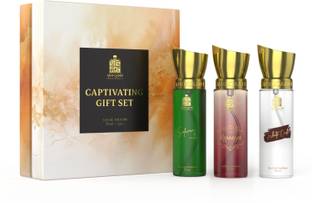 Adilqadri Captivating Trio Perfume Gift Set, Long Lasting Fragrance (3x20ml) Eau de Parfum  -  60 ml