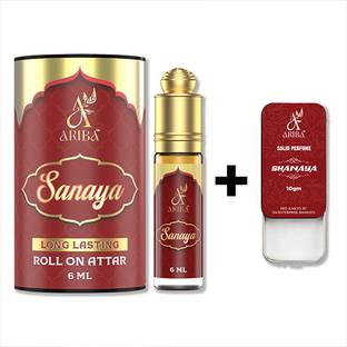 Ariba PURFUME SOLID SANAYA 10ML AND ATTAR SANAYA 6ML Eau de Cologne  -  16 ml