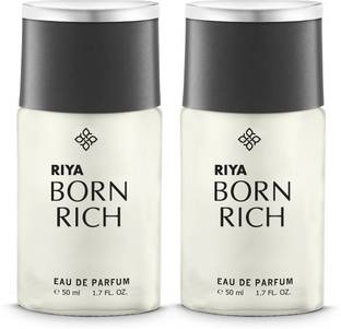 RIYA BORN RICH Perfume | Pack Of 2 | 50 ML Each | Lavender Long Lasting Fragrance Eau de Parfum  -  100 ml