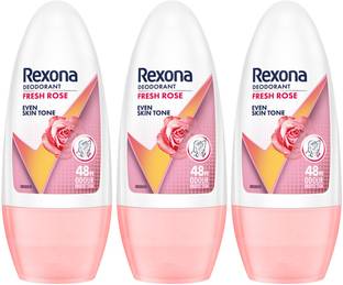REXONA Whitening Fresh Rose Underarm Roll On Deodorant For Women Roll-on Eau de Parfum  -  150 ml