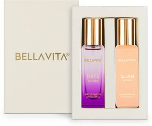 BELLAVITA DATE WOMAN & GLAM WOMAN perfume combo|2X20ML|With Floral & Woody Notes| Eau de Parfum  -  40 ml