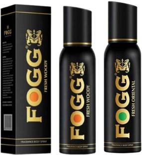 FOGG LONG LASTING DEO BLACK FRESH WOODY 120ML & FRESH ORIANTAL DEO 120ML Deodorant Spray  -  For Men