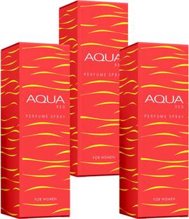 Aqua Red Long Lasting Fresh & Soothing Fragrance 3pcs (30ml each) Perfume  -  90 ml