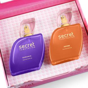 Secret Temptation Fragrance Gift Set Romance and Adore Long-lasting Perfume for Women (50ml each) Eau de Parfum  -  100 ml