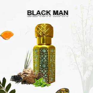 Ayaz BLACK MAN Premium Long Lasting Fragrance Attar | Perfume For Men | Alcohol Free Eau de Parfum  -  6 ml