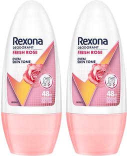 REXONA Whitening Fresh Rose Underarm Roll On Deodorant Eau de Parfum  -  100 ml