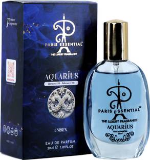 Paris Essential AQUARIUS Luxury, Long Lasting Unisex Eau De Parfum| France Fragrance 30ml Eau de Parfum  -  30 ml