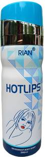 RIAN Hotlips Deodorant Body Spary (Pack Of 1) Perfume  -  200 ml