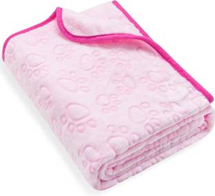 KolorFish Premium Soft Dog Blanket with Cute Paw Print, Cat Blanket Puppy Pads Supplies XS Pet Bed