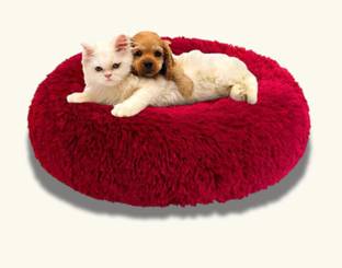 Zexsazone The round donut pet bed is perfect for indoor Dog puppies Cats S Pet Bed