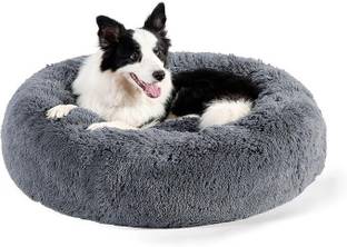 Zexsazone The round donut pet bed is perfect for indoor cats and puppies M Pet Bed