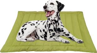 I WISH DOG/Quilt/LIne/Green-1-M M Pet Bed