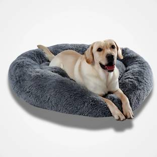 Zexsazone The round donut pet bed is perfect for indoor Dog and puppies winter, Summer L Pet Bed
