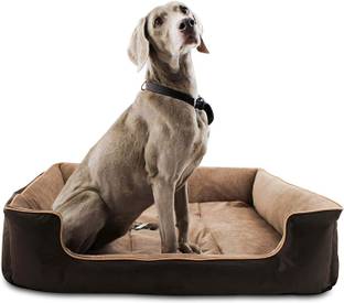 KOZI PET Dog Cat Polyester Filled Bottom Side Waterproof Reversible Bed Ethnic Designer XXL Pet Bed