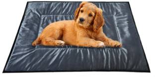 I WISH Quilted Pet Bed Mattress Velvet Smooth Washable Soft Dog Mat Medium 100 x 66 cm M Pet Bed