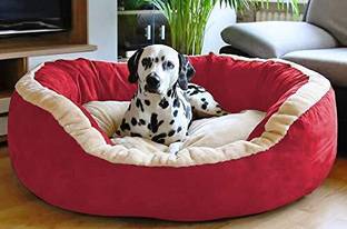 KOZI PET Cozy Polyester Filled Soft Dual Color L Pet Bed