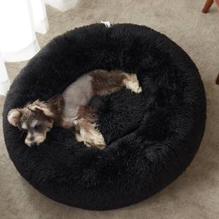 Zexsazone The round donut pet bed is perfect for indoor cats and puppies winter, Summer M Pet Bed