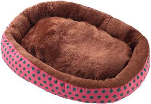 KUBER INDUSTRIES Dog & Cat Bed|Soft Plush Top Pet Bed|High-Quality Polyester Filling L Pet Bed