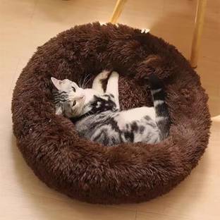 ज़ेक्साज़ोन The round donut pet bed is perfect for indoor Dog puppies Cats S पैट बिस्तर