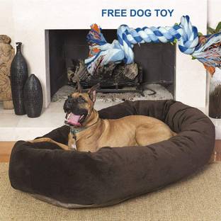 Heaven Luxurious Reversible Dual Soft Luxury Brown Sofa PET Bed for Dog CAT Puppy Rabbit M Pet Bed