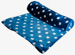 Ayra pet care Ary-Soft Fleece Turquoise Dot-L Dog, Cat Blanket