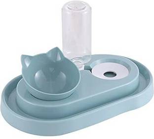 Maharaj Mall oval Plastic Pet Bowl & Bottle