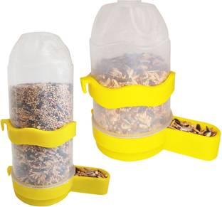 Sky Birds Water And Food Feeder Balcony Out DoorTree Bird Feeder(Pack of 2) Plastic Pet Bowl & Bottle