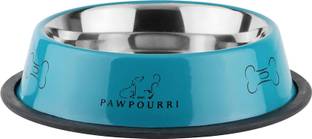 PAWPOURRI Anti-Skid bowl, Stainless steel bowl, washable bowl Stainless Steel Pet Bowl