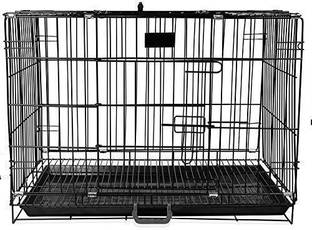 PET Tails Coated Iron Cage with Removable Tray for Dog 18 Inches Dog, Cat, Bird, Mouse, Turtle, Rabbit, Guinea Pig Cage