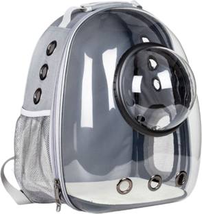 santorini Pet Carrier Backpack Designed with Breathable Space,Ventilated,Portable Cat Bag Grey Backpack Pet Carrier