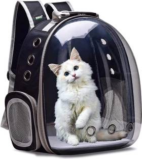 OKASTA Astronaut Space Transparent Pet Carrier - Pet Bag for Travel | Hiking Blue Backpack Pet Carrier