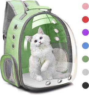 PSK PET MART Travel Backpack Bubble Carrying Black Backpack Pet Carrier