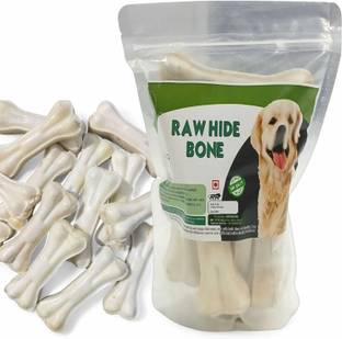 Wagify Dog Bone 4 Inch 8 pcs Dog Treat , Dog Bones, Calcium Bones, Rawhide Dog Bone Chicken Dog Chew