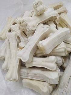 BRANDON 6 Inches Rawhide Pressed Flavor Dog Calcium Treat Bones Chicken Dog Chew