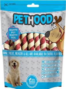 PET HOOD Dog Chew Mutton Twisted Stick 450 gram, Spiral Sticks Dogs, Dog Sticks Mutton Mutton Dog Chew