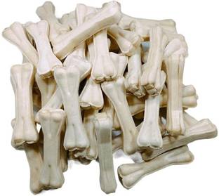 Hundur Store Calcium Press Dog Bone 5inch Makes Teeth & Gums Healthy | Long Lasting Treats Chicken Dog Chew