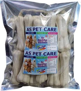 A. S. Pet Care 3 Inch 18 Pcs Rawhide Dog Chew Bone For Dogs Mutton Dog Chew