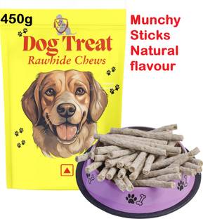 VJOY Dog/Puppy High Protien and Calcium Munchy Sticks Natural flavour (450g) Chicken, Mint Dog Chew