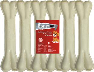 Bones UP Dog Chew Bone 8 inch - 6 Pc Pack , Dog Bones, Bones Dog Chew Mutton Dog Chew