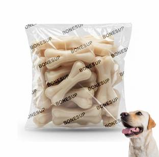 Bones UP Rawhide Dog Chew Bone 3 Inch (15 pcs.) Safe & Digestible Dog Chew