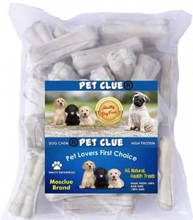 Pet Clue Dog Pet Food 3 Inch Pack of 27 Calcium Treat Bones & Twisted Chicken Dog Chew Chicken Dog Chew